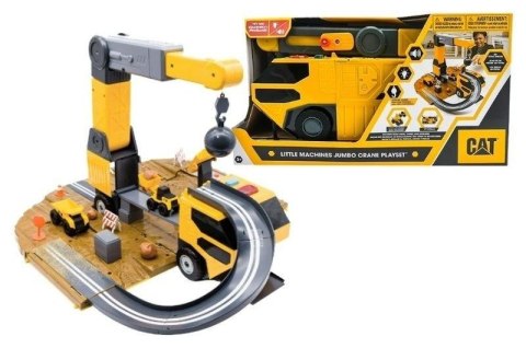 Zestaw budowa z autem dźwig + tor