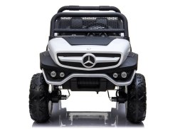 LEAN CARS Auto na Akumulator Mercedes Unimog Biały