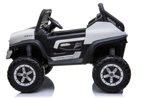 LEAN CARS Auto na Akumulator Mercedes Unimog Biały