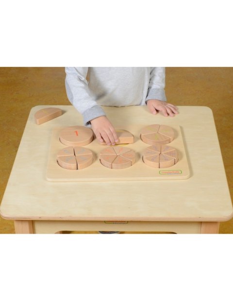 MASTERKIDZ Drewniana Układanka Matematyczna Ułamki