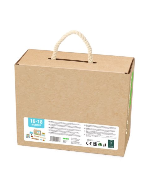 TOOKY TOY Box Pudełko XXL Montessori Edukacyjne 7w1 Sensoryczne 16-18 Mies.