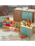 TOOKY TOY Box Pudełko XXL Montessori Edukacyjne 7w1 Sensoryczne 16-18 Mies.