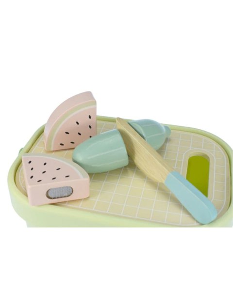 TOOKY TOY Drewniany Zestaw Żywność Warzywa Owoce do nauki krojenia