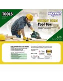 WOOPIE Duża Skrzynka z Narzędziami dla Dzieci Zestaw Majsterkowicza Wkrętarko-Wiertarka 15 el.