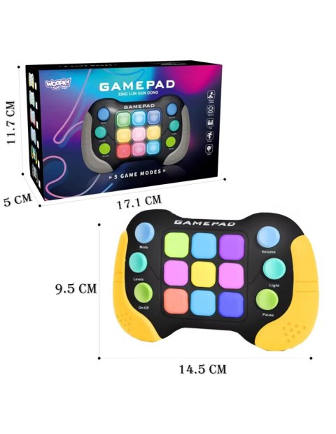 WOOPIE Elektroniczna Gra Zręcznościowa Pop-It Fidget Toy Gamepad