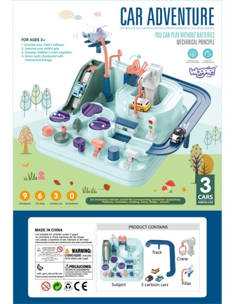 WOOPIE Interaktywny Tor Samochodowy "Samochodowa Przygoda"