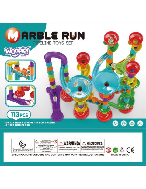 WOOPIE Kulodrom Tor Kulkowy Zestaw Spirala 113 el.