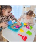 WOOPIE Piasek Kinetyczny 0,5 kg Zestaw Stolik z Foremkami