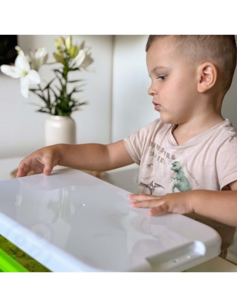 WOOPIE Piasek Kinetyczny 1,5 kg Zestaw XXL ZOO Safari Stolik z Foremkami