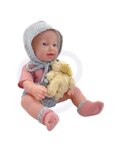 WOOPIE ROYAL Lalka Bobas 36 cm w Ubranku z Misiem Akcesoria do Karmienia