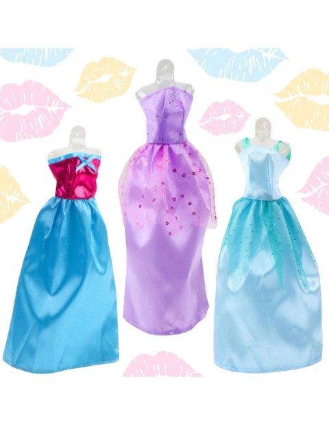 WOOPIE ROYAL Zestaw Modowy Dla Lalek Sukienki Buty Biżuteria Akcesoria