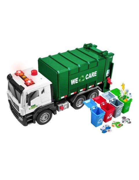 WOOPIE Śmieciarka Ciężarówka Segregacja Śmieci - skala 1:10