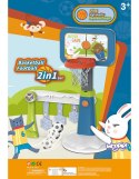 WOOPIE Zestaw 2w1 Koszykówka Bramka do Piłki Nożnej + Piłka + Pompka