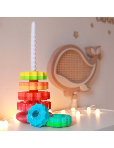 WOOPIE BABY Edukacyjna Piramidka Zakręcona Wieża