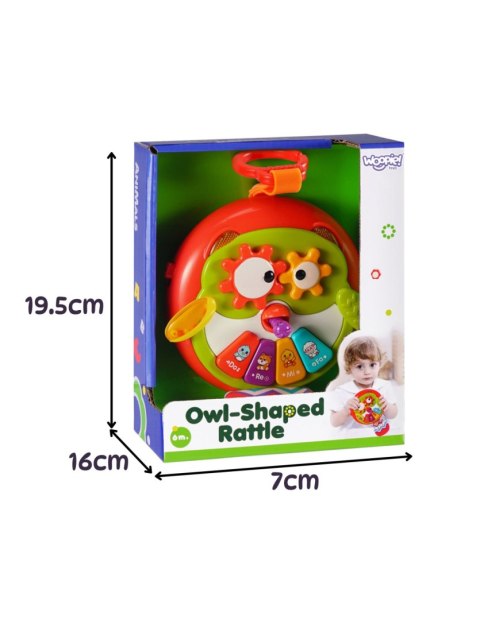 WOOPIE BABY Interaktywna Zabawka Sowa Pianinko z Szeleszczącym Ogonem