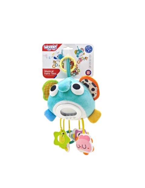 WOOPIE Baby Pluszowy Słonik Maskotka Interaktywna Przytulanka Muzyczna z Zawieszkami i Gryzakami