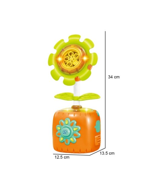 WOOPIE Słonecznikowa Elektryczna Maszyna Do Bąbelków Efekty Świetlne i Dźwiękowe