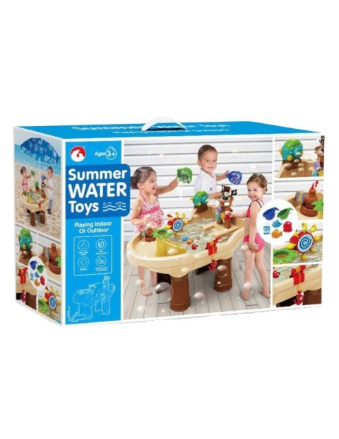 WOOPIE Stolik Wodny Piracka Łódź Armatka Wodna Bąbelki Parasol