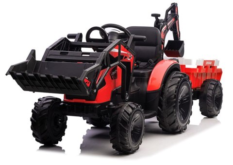LEAN CARS Koparka Z Naczepą Na Akumulator SX2068 Czerwona
