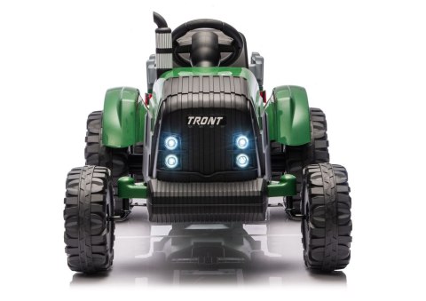 LEAN CARS Traktor Na Akumulator CH9959B Z Przyczepą Ciemno Zielony 24V