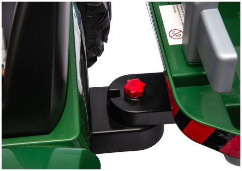 LEAN CARS Traktor Na Akumulator CH9959B Z Przyczepą Ciemno Zielony 24V
