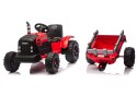 LEAN CARS Traktor Na Akumulator CH9959B Z Przyczepą Czerwony 24V