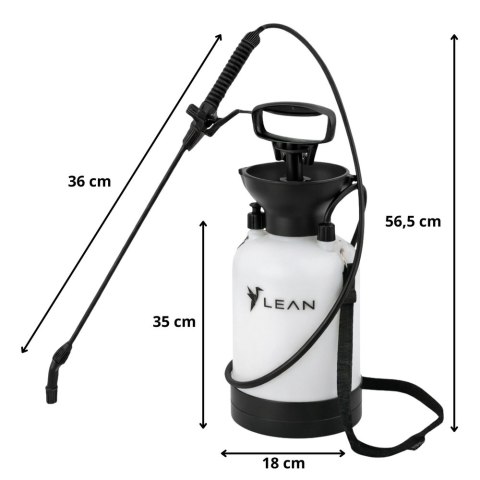 LEAN Ręczny Opryskiwacz Ciśnieniowy Do Podlewania Nawożenia Opryskiwania LEAN 3L