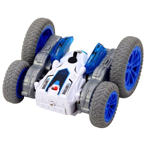 LEAN Toys Autko Kaskaderskie Zdalnie Sterowane RC Światła Dym Drift 360° Niebieski