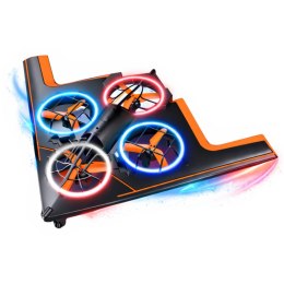 LEAN Toys Dron Zdalnie Sterowany RC Latający Quadcopter Światła LED Aplikacja