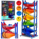 LEAN Toys Klocki Konstrukcyjne Edukacyjne Tor Zjeżdżalnia Dla Kulek Kolorowy 550 el.