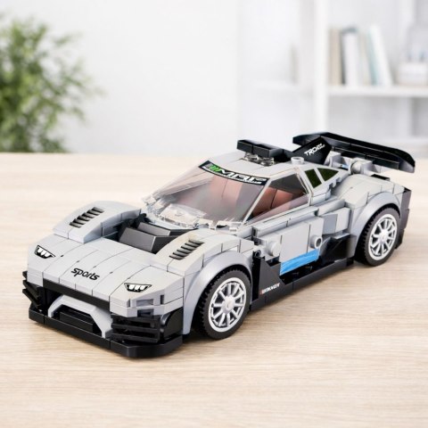 LEAN Toys Klocki Konstrukcyjne Samochód Wyścigowy Robot 2W1 Biały 320 el.