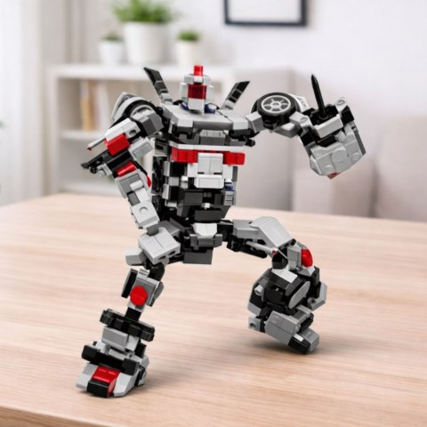 LEAN Toys Klocki Konstrukcyjne Samochód Wyścigowy Robot 2W1 Biały 320 el.