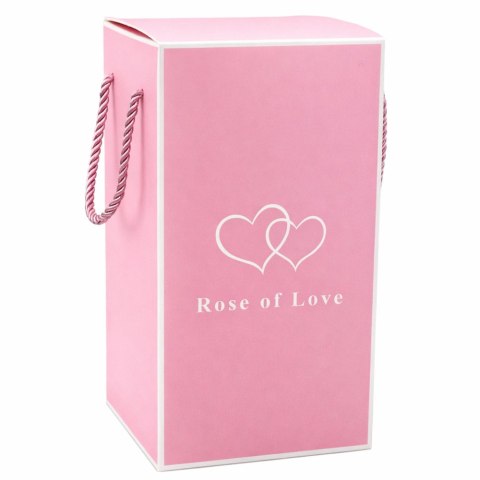 LEAN Wieczna Róża W Szklanej Kopule Oświetlenie LED Kryształowa 21,5 x 11 cm