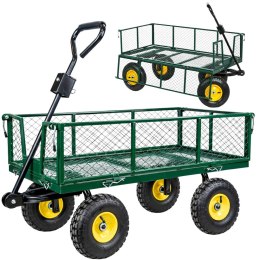 LEAN Wózek Ogrodowy Transportowy Składany Przyczepka Stalowa 200 kg