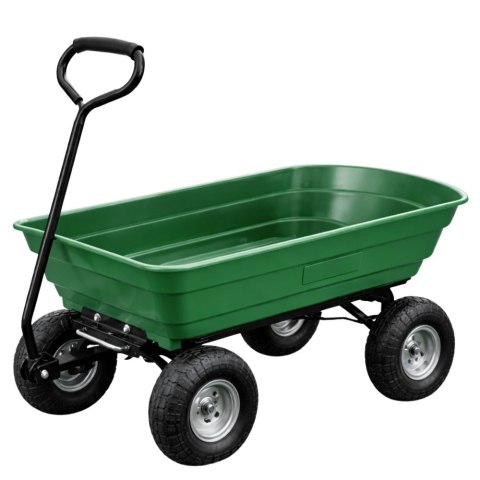 LEAN Wózek Ogrodowy Transportowy Wyjmowana Odchylana Taca Zielony 120 kg