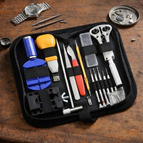 LEAN Zestaw Naprawczy Do Zegarków Profesjonalne Narzędzia Etui 147 el.