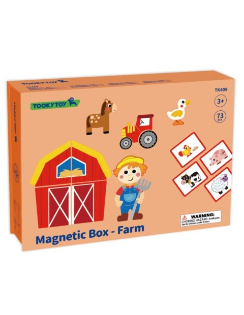 TOOKY TOY Układanka Magnetyczna Farma Puzzle