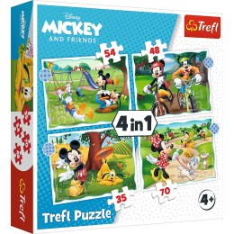 Trefl Puzzle Puzzle - 4w1 (12, 15, 20, 24) - Fajny dzień Mickiego - Trefl 34604