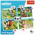 Trefl Puzzle Puzzle - 4w1 (12, 15, 20, 24) - Fajny dzień Mickiego - Trefl 34604