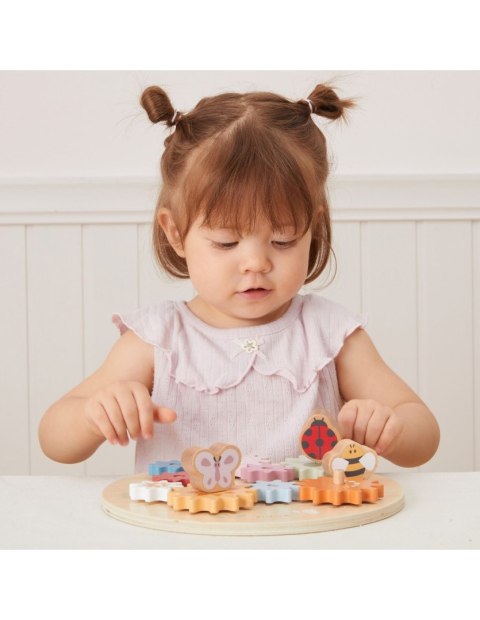 VIGA PolarB Drewniane Kolorowe Koła Zębate Montessori