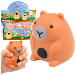 LEAN TOYS Gniotek Antystresowy Kapibara Miękki Squishy Brązowa 7 cm