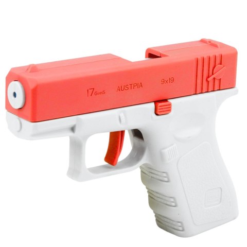 LEAN TOYS Mini Glock Pistolet Na Wodę Broń Dla Dzieci Różowy 13 cm
