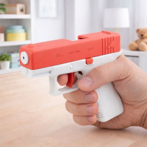 LEAN TOYS Mini Glock Pistolet Na Wodę Broń Dla Dzieci Różowy 13 cm