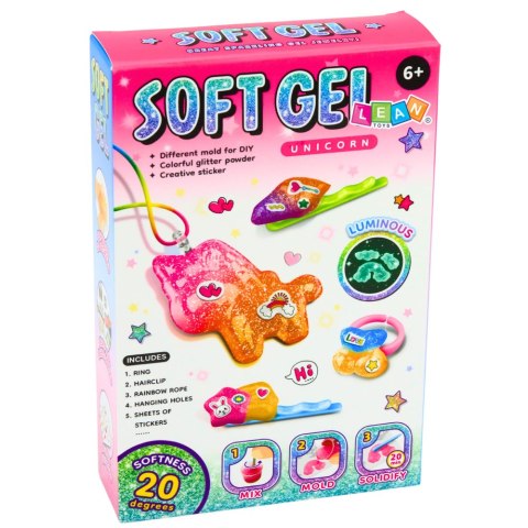 LEAN TOYS Zestaw Kreatywny DIY Żelowa Biżuteria Figurki Świecące w Ciemności