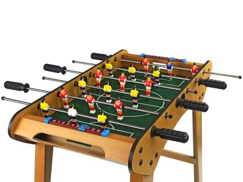 LEAN Toys Duzy Stół Piłkarski Drewniany Gra Piłkarzyki
