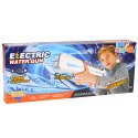 LEAN Toys Elektryczny Pistolet Karabin Na Wodę Biało-Niebieski Zasięg 10 m 320 ml