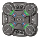 LEAN Toys Interaktywna Tarcza Bokserska Muzyczna Światła LED 3 Poziomy Czarna