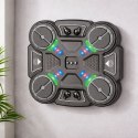 LEAN Toys Interaktywna Tarcza Bokserska Muzyczna Światła LED 3 Poziomy Czarna