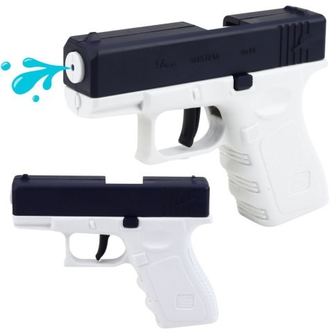 LEAN Toys Mini Glock Pistolet Na Wodę Broń Dla Dzieci Niebieski 13 cm
