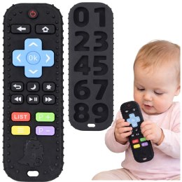 LEAN Toys Pilot Dla Malucha Sensoryczny Gryzak Liczby Gumowy Czarny